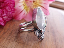 Load image into Gallery viewer, Rainbow Moonstone Ring or Pendant (Choose Your Size)