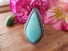 Load image into Gallery viewer, Blue Opalized Wood Ring or Pendant (Choose Your Size)