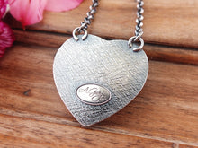 Load image into Gallery viewer, Persian Turquoise with Pyrite Heart Necklace