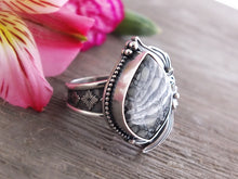 Load image into Gallery viewer, Luna Oscura (Dark Moon Stone) Ring or Pendant (Choose Your Size)