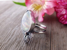 Load image into Gallery viewer, Rainbow Moonstone Ring or Pendant (Choose Your Size)