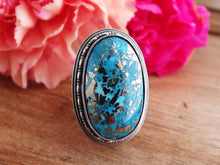 Load image into Gallery viewer, RESERVED: Persian Turquoise w/ Pyrite Ring or Pendant (Choose Your Size)
