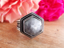 Load image into Gallery viewer, Rose Cut Gray Sapphire Ring or Pendant (Choose Your Size)