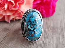 Load image into Gallery viewer, RESERVED: Persian Turquoise w/ Pyrite Ring or Pendant (Choose Your Size)