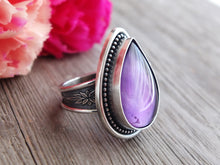 Load image into Gallery viewer, Amethyst & Mother of Pearl Ring or Pendant (Choose Your Size)