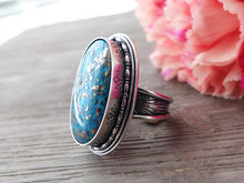 Load image into Gallery viewer, RESERVED: Persian Turquoise w/ Pyrite Ring or Pendant (Choose Your Size)
