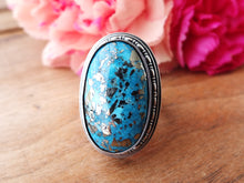 Load image into Gallery viewer, RESERVED: Persian Turquoise w/ Pyrite Ring or Pendant (Choose Your Size)