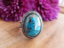 Load image into Gallery viewer, Persian Turquoise w/ Pyrite Ring or Pendant (Choose Your Size)