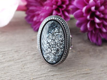 Load image into Gallery viewer, Luna Oscura / Dark Moon Stone Ring or Pendant (Choose Your Size)