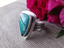 Load image into Gallery viewer, Blue Opalized Petrified Wood Ring or Pendant (Choose Your Size)