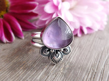 Load image into Gallery viewer, Amethyst and Mother of Pearl Ring or Pendant (Choose Your Size)