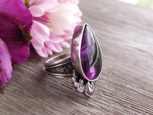 Load image into Gallery viewer, Atomic/Trapiche Amethyst Ring or Pendant (Choose Your Size)