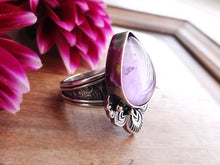 Load image into Gallery viewer, Amethyst and Mother of Pearl Ring or Pendant (Choose Your Size)