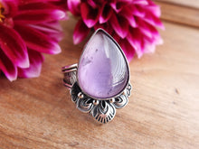 Load image into Gallery viewer, Amethyst and Mother of Pearl Ring or Pendant (Choose Your Size)