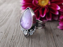 Load image into Gallery viewer, Amethyst and Mother of Pearl Ring or Pendant (Choose Your Size)