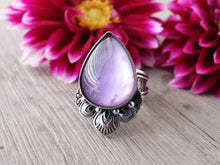 Load image into Gallery viewer, Amethyst and Mother of Pearl Ring or Pendant (Choose Your Size)