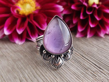 Load image into Gallery viewer, Amethyst and Mother of Pearl Ring or Pendant (Choose Your Size)