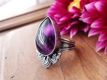 Load image into Gallery viewer, Atomic/Trapiche Amethyst Ring or Pendant (Choose Your Size)