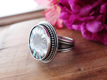 Load image into Gallery viewer, Ammonite with Abalone Inlay Ring or Pendant (Choose Your Size)