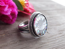 Load image into Gallery viewer, Ammonite with Abalone Inlay Ring or Pendant (Choose Your Size)