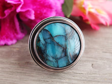 Load image into Gallery viewer, Blue Opalized Petrified Wood Ring or Pendant (Choose Your Size)