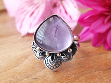 Load image into Gallery viewer, Amethyst and Mother of Pearl Ring or Pendant (Choose Your Size)