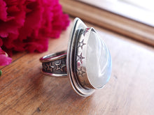 Load image into Gallery viewer, Rainbow Moonstone Ring or Pendant (Choose Your Size)