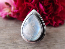 Load image into Gallery viewer, Rainbow Moonstone Ring or Pendant (Choose Your Size)