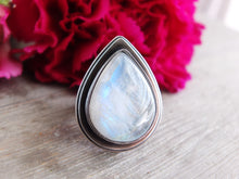Load image into Gallery viewer, Rainbow Moonstone Ring or Pendant (Choose Your Size)