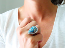 Load image into Gallery viewer, Persian Turquoise w/ Pyrite Ring or Pendant (Choose Your Size)