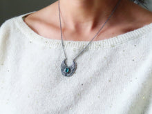 Load image into Gallery viewer, Blue Tourmaline Angel Wing Necklace