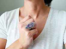 Load image into Gallery viewer, Amethyst Lace Agate Ring or Pendant (Choose Your Size)