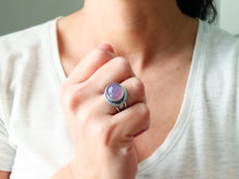 Load image into Gallery viewer, Lavender Chalcedony Ring or Pendant (Choose Your Size)