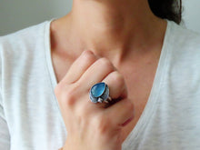 Load image into Gallery viewer, Aquamarine Ring or Pendant (Choose Your Size)