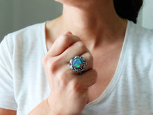 Load image into Gallery viewer, Aurora Opal Doublet Ring or Pendant (Choose Your Size)