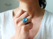 Load image into Gallery viewer, Aquamarine Ring or Pendant (Choose Your Size)