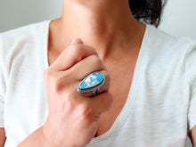 Load image into Gallery viewer, Plume Agate Ring or Pendant (Choose Your Size)