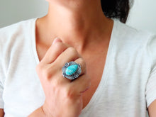 Load image into Gallery viewer, Hubei Turquoise Ring or Pendant (Choose Your Size)