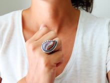 Load image into Gallery viewer, Laguna Agate Ring or Pendant (Choose Your Size)