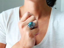 Load image into Gallery viewer, Hubei Turquoise Ring or Pendant (Choose Your Size)