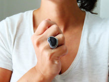 Load image into Gallery viewer, Rainbow Obsidian Ring or Pendant (Choose Your Size)