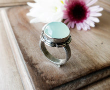 Load image into Gallery viewer, Aqua Chalcedony Ring (Choose Your Size)