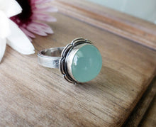 Load image into Gallery viewer, Aqua Chalcedony Ring (Choose Your Size)