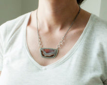 Load image into Gallery viewer, Agua Nueva Agate Statement Necklace
