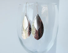 Load image into Gallery viewer, Long Silver Dangle Earrings