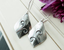 Load image into Gallery viewer, Flourish Silver Dangle Earrings