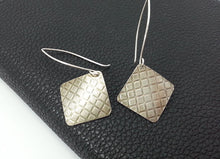 Load image into Gallery viewer, Square Sterling Silver Earrings