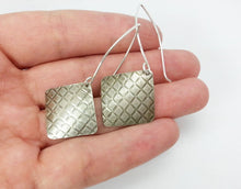 Load image into Gallery viewer, Square Sterling Silver Earrings