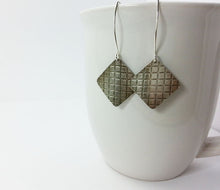 Load image into Gallery viewer, Square Sterling Silver Earrings