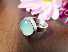 Load image into Gallery viewer, Aqua Stone Ring (Choose Your Size)